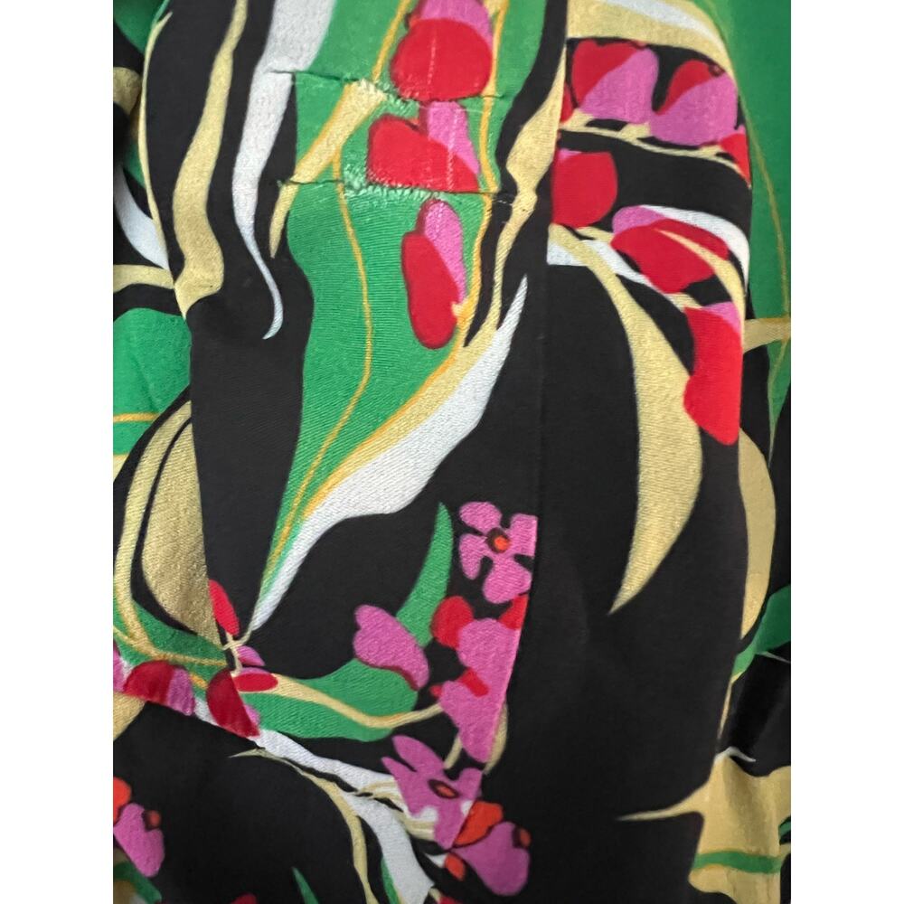 La DoubleJ Tinder Multicolor Floral Print Long Sleeve Midi Dress Size - Picture 13 of 16